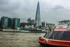 Cruising down the Thames, a great way to see London